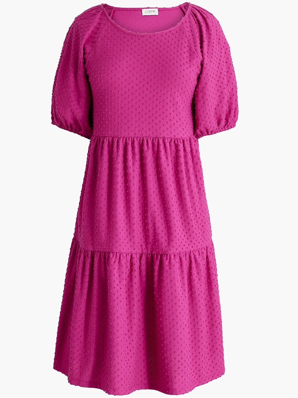 J. Crew Clip-Dot Dress in Sweet Magenta - Size XS